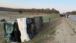 Автобус перевернулся во Владимирской области, 35 человек пострадали