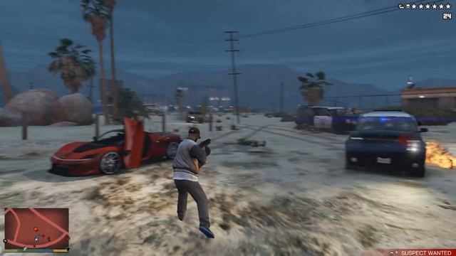 GTA V Franklin's Police Chase + Six Star Escape (RDE 3.1.6) смотреть онлайн