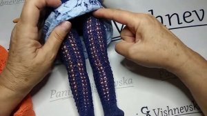 Вязаные колготки для кукла Паола Рейно. Плоское вязан?