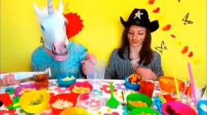 Инна и Люда челлендж витаминный смузи с конём и ковбоем