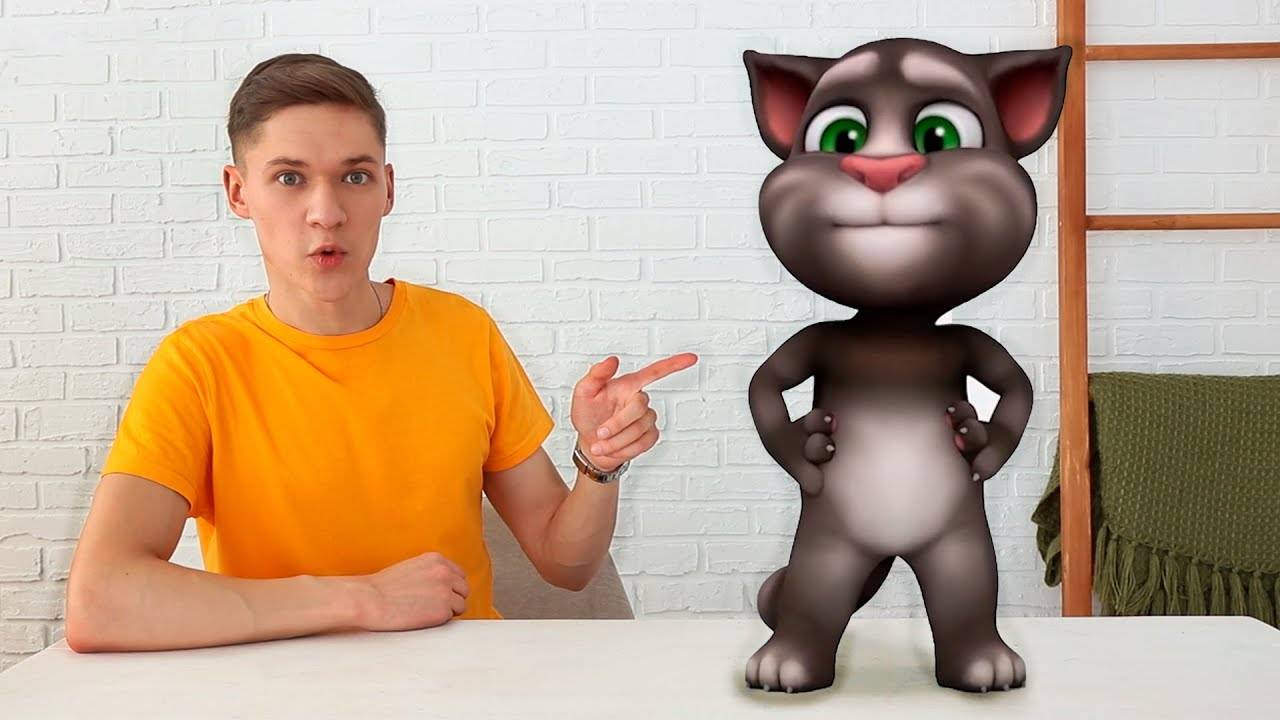 Говорящий Кот Том в Реальной Жизни - Сборник Видео с Котом Томом смотреть онлайн