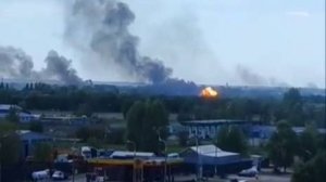 Герани бьют по украинскому аэродрому в Черкассах.