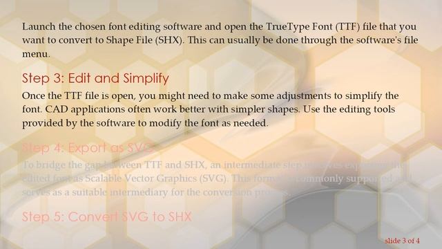 Converting TTF To SHX