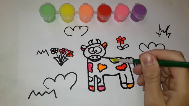 Dibuja Y Colorea Una Vaca de Arco Iris - Dibujos Para Niños. Рисуем с Детьми смотреть онлайн