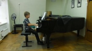 В работе, этюд Черни, ор. 299, N 12