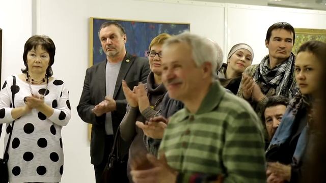 Открытие выставки "Домашниковы. Отец и сын." (04.04.2014 г.) смотреть онлайн