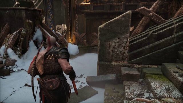 God of war.  Начало приключений. Великан с дрыном. Первый босс Чужак