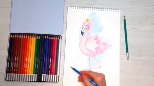 Рисуем акварельными карандашами