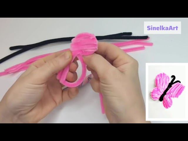 Бабочка из синельной проволоки / Синельная проволока мастер класс смотреть онлайн