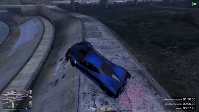 GTA V Online Time Trial: Elysian Island II (01:34.069) смотреть онлайн