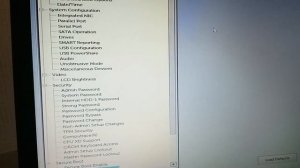 настройки Биоса на ноутбуке dell