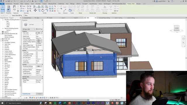 Revit – How to Attach Walls to Roof смотреть онлайн