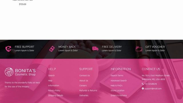 Bonita | Cosmetics Sectioned Shopify Theme | Themeforest Templates смотреть онлайн