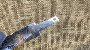 Клинок из нержавеющего дамаска