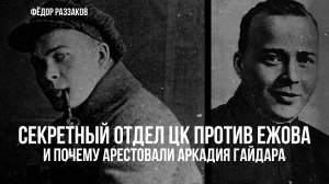 Фёдор Раззаков | Секретный отдел ЦК  против Ежова и почему арестовали Аркадия Гайдара