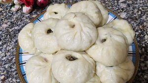 Манты из дрожжевого теста. Оширма манти.