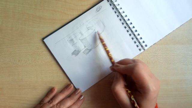 Учусь рисовать по книге. День Десятый. Цилиндры смотреть онлайн