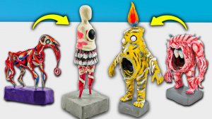 Страшилки из ПЛАСТИЛИНА! Лепим Творения Тревора Хендерсона!