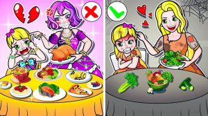 Мультики для девочек🐾 Бедная Рапунцель хочет стать богатой Эльзой 🐾 Мультики про куколки