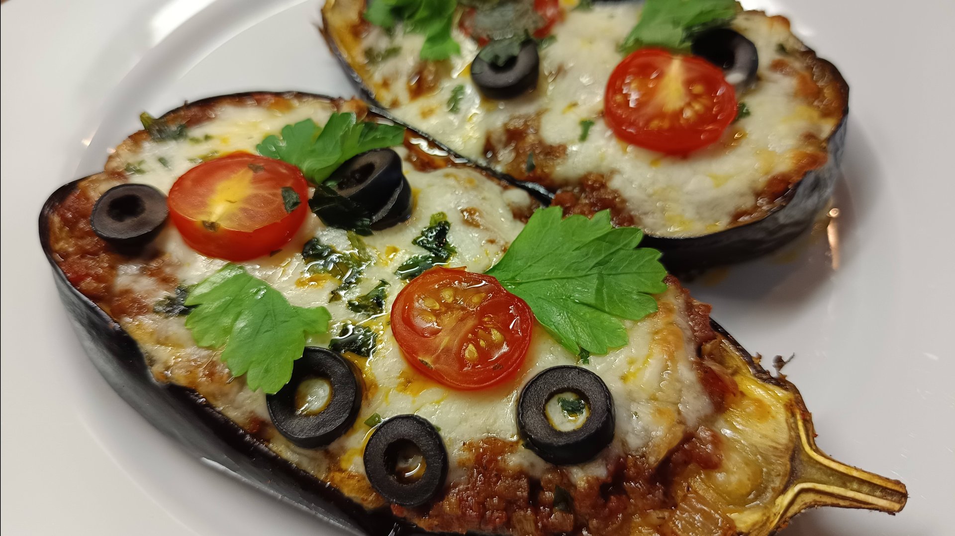 Рецепт БАКЛАЖАНОВ С ФАРШЕМ в духовке