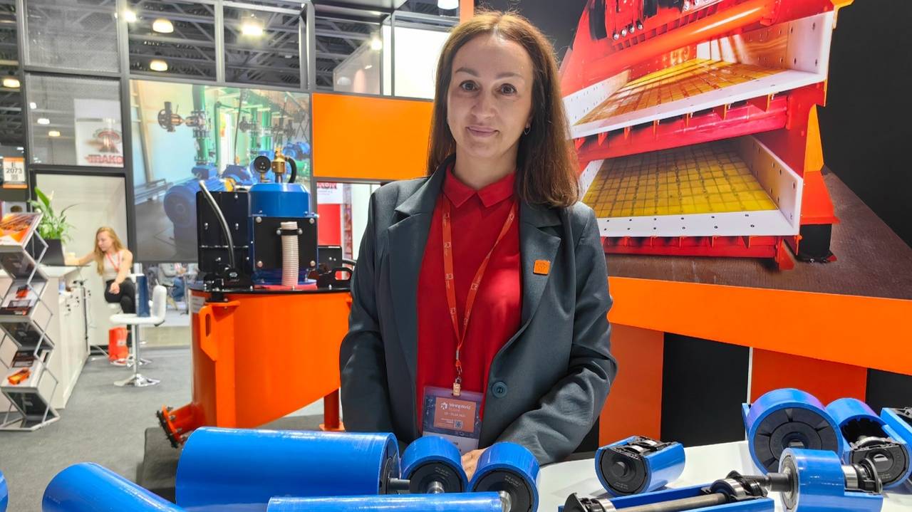 Компания «Эффективные технологии» на выставке MiningWorld Russia 2025 в Москве. Трубы и ролики из СВ