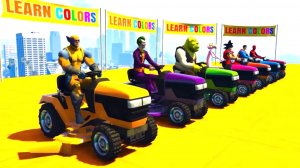 Мультики про цветные трактора и супергерое с песнями для детей