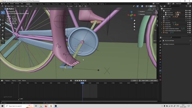 Rigging a Bicycle Pedal With a Character | Quick Blender Tutorial смотреть онлайн