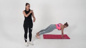 Планка с касанием плеча