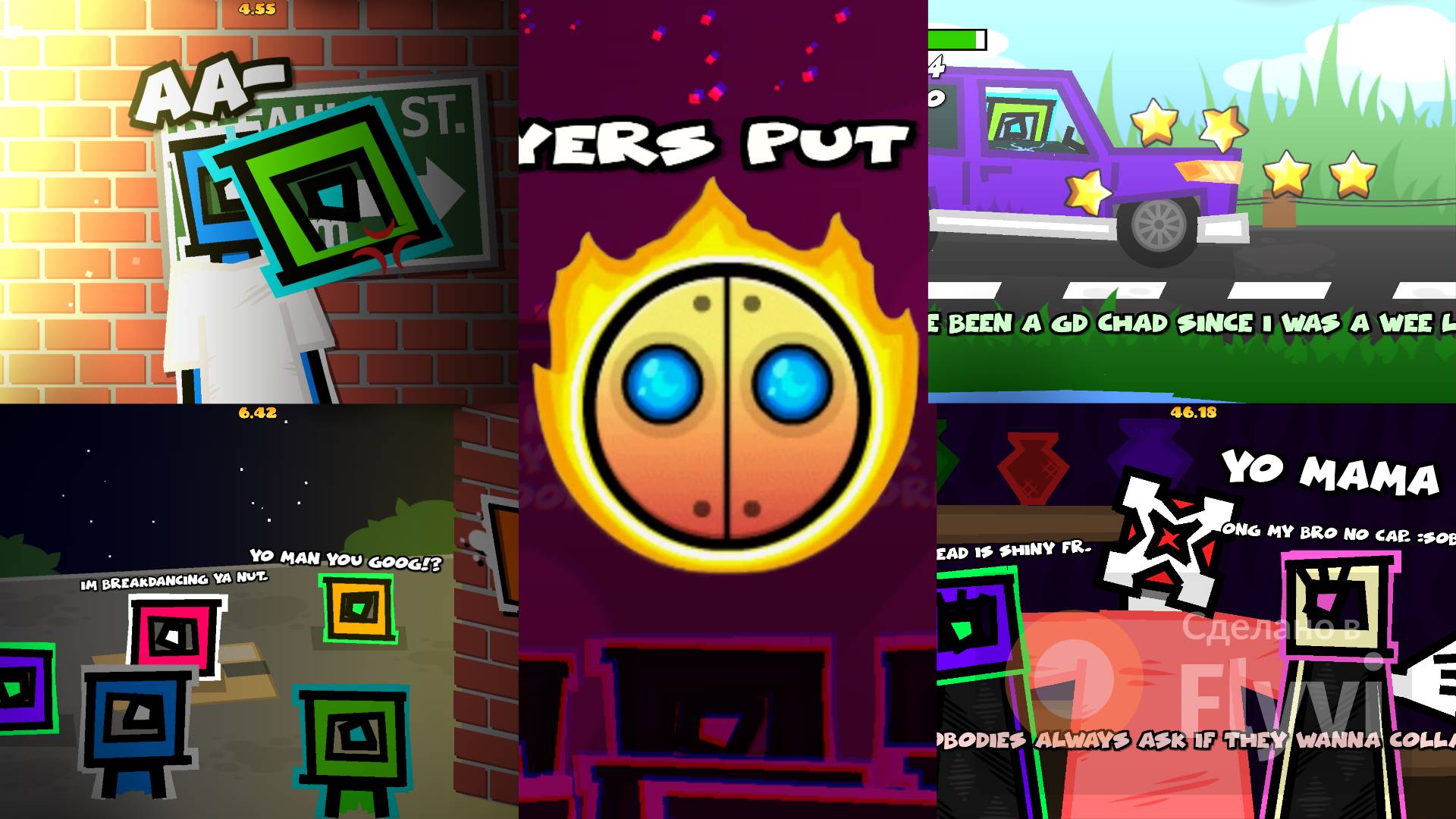 GD GANGSTER RAP MUSIC VIDEO BY LRH | Geometry Dash