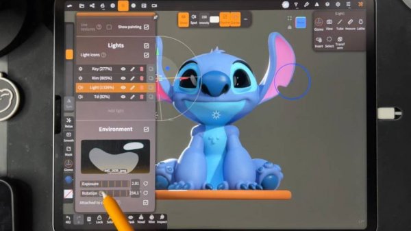 3D Sculpting Stitch! Стич в Nomad Sculpt