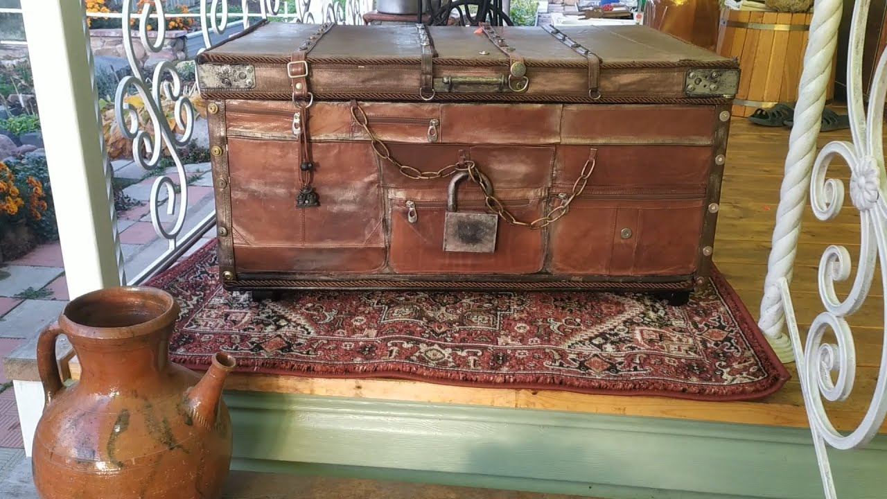 Старый СУНДУК - вторая жизнь. Реставрация старого сундука своими руками. смотреть онлайн