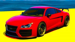 Мультяшные крутые трюки на гоночной спортивной машине для детей Мультики про машинки