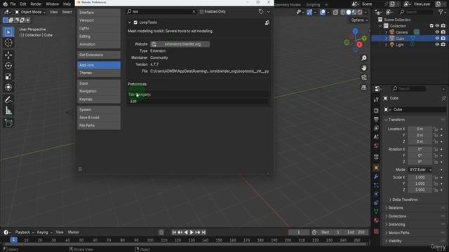 3D Printing In Blender - Добавление аддонов