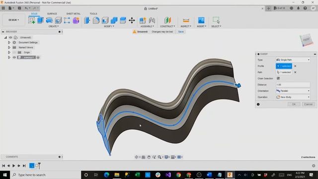 fusion 360 tutorial- lofts and sweeps смотреть онлайн