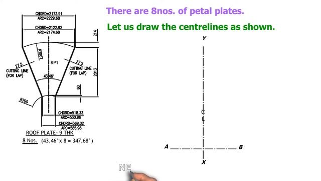 How to mark roof plates. API 650 Storage tank study from basic series 2. TUTORIAL смотреть онлайн