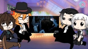 реакция "Великий из бродячих псов" на ТТ •|гача лайв|•