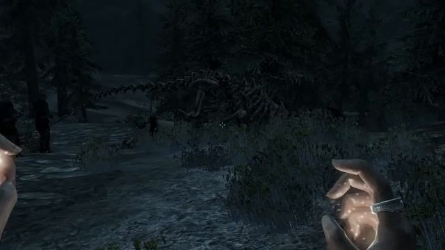 Прикол в Skyrim. Мёртвый летающий дракон) смотреть онлайн