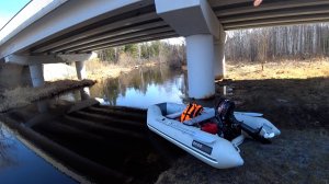 Первая весенняя рыбалка на спиннинг 2025 с лодки на реке! Красивые места Но рыбы нет