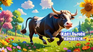 Идёт бычёк качается