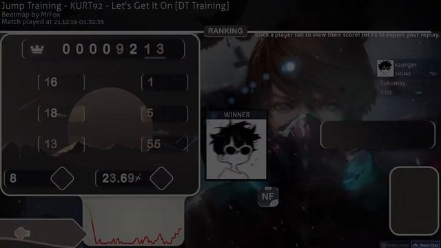 Играю в "OSU" со своим подписчиком Black Eu смотреть онлайн