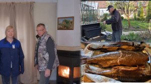 Влог МОРОЗНОЕ утро на даче. ПОКУПКИ На велосипеде в "Чижик"КОПТИМ РЫБУ