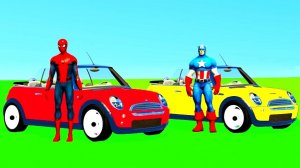 Мультик про машинки вертолеты и супергерои для детей с песнями
