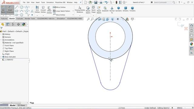 SolidWorks Tutorial for beginners Exercise 36 (Move/Copy features) смотреть онлайн