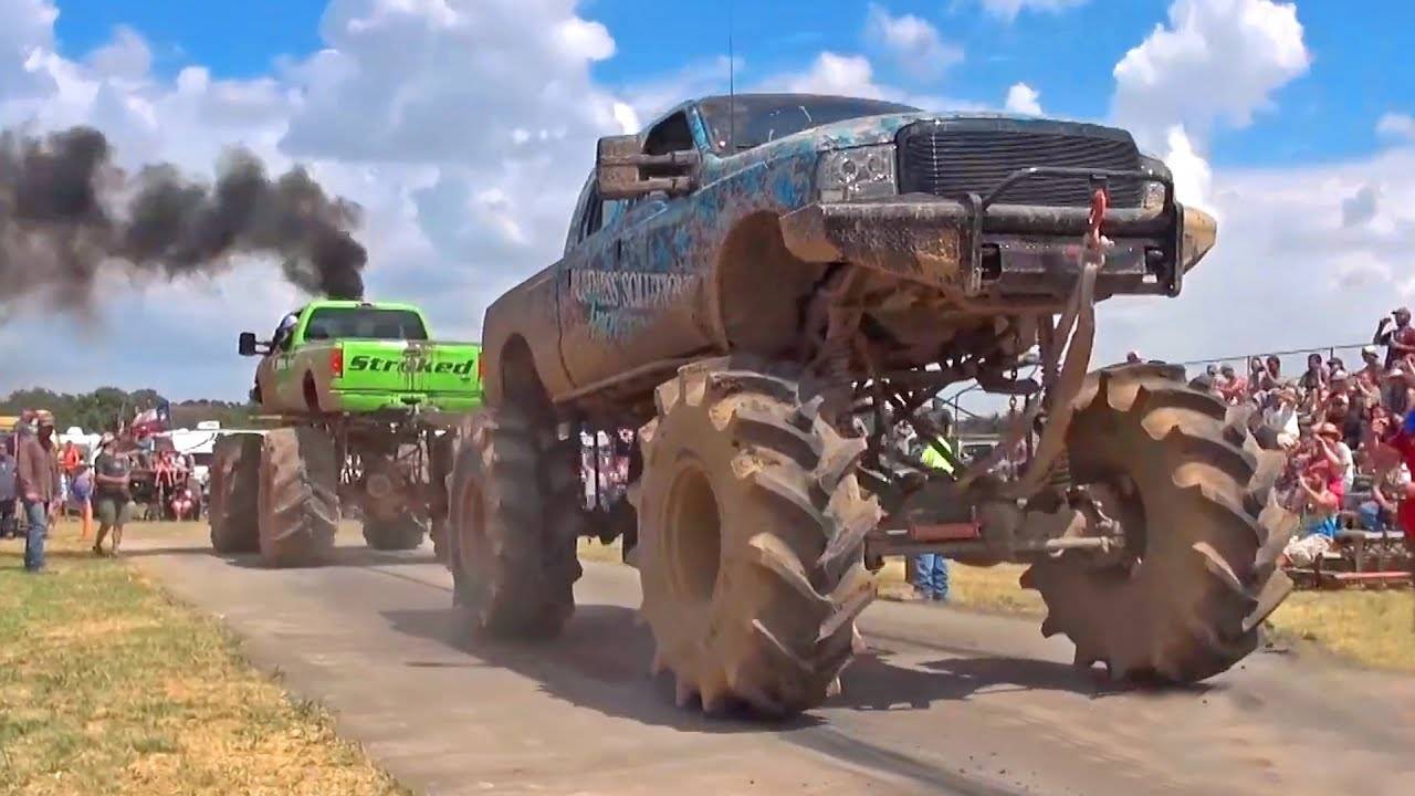 Самые эпичные перетягивания каната на машинах