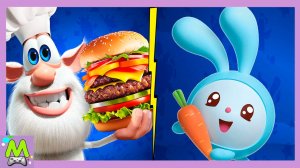 Говорящий Буба против Малышариков.Готовка Еды Вместе с Мультгероями.Кто Лучший Повар