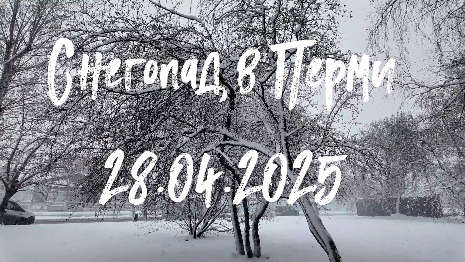 Весенний Снегопад в Перми 28.04.2025