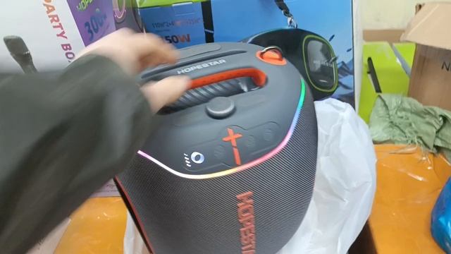 КОЛОНКА HOPESTAR PARTY BOX 600 ✅ 300w + 2 Микрофона 🔥 смотреть онлайн