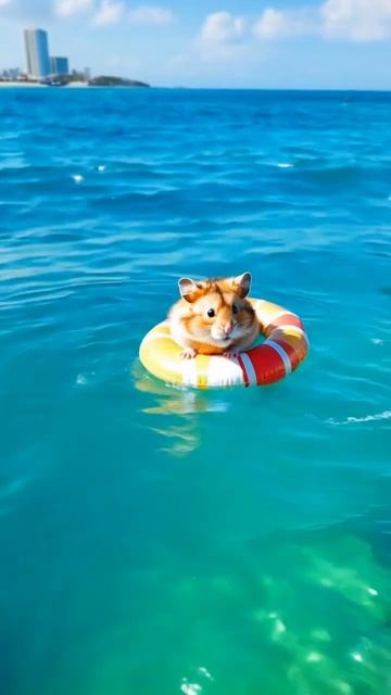 Плавание хомяка
