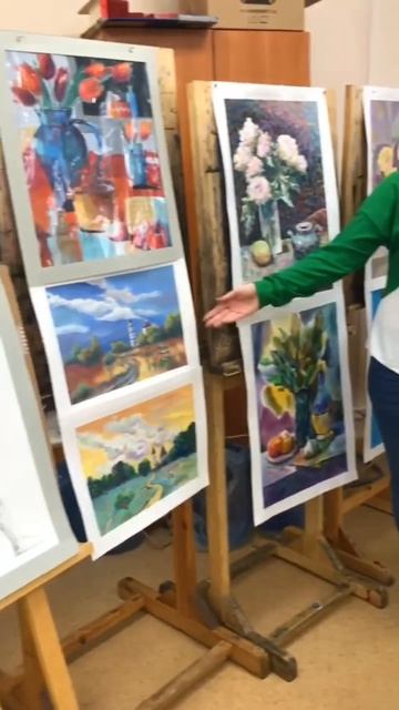 Защита дипломной работы направления "Художник-живописец" Авторы: Анастасия Вовк, Елена Тёмкина. смотреть онлайн