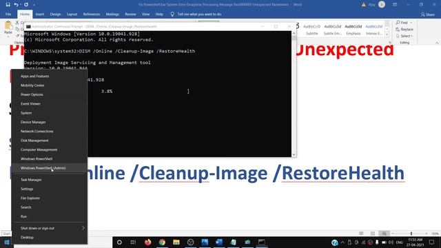 Fix Powershell.Exe System Error Exception Processing Message 0xc0000005 Unexpected Parameters смотреть онлайн